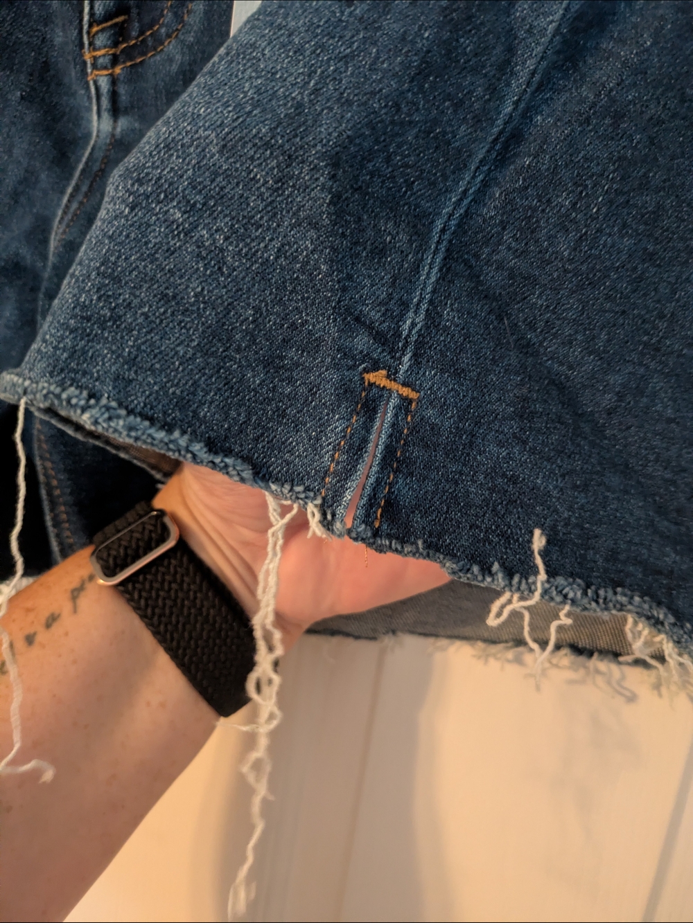 Risen Denim Shorts 3x - Dark Blue Women’s Jeans Shorts - Picture 5 of 8